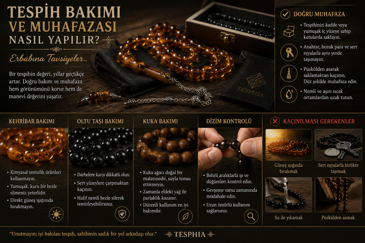 Tespih Bakımı ve Muhafazası Nasıl Yapılır? Erbabına Tavsiyeler